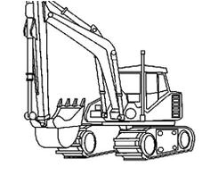Coloriage Tractopelle A Imprimer Les 13 Meilleures Images De Engins Chantier