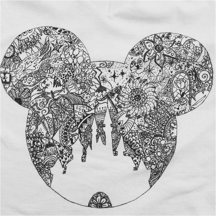 Coloriage Tres Difficile A Imprimer Dessin A Imprimer De Mandala Disney