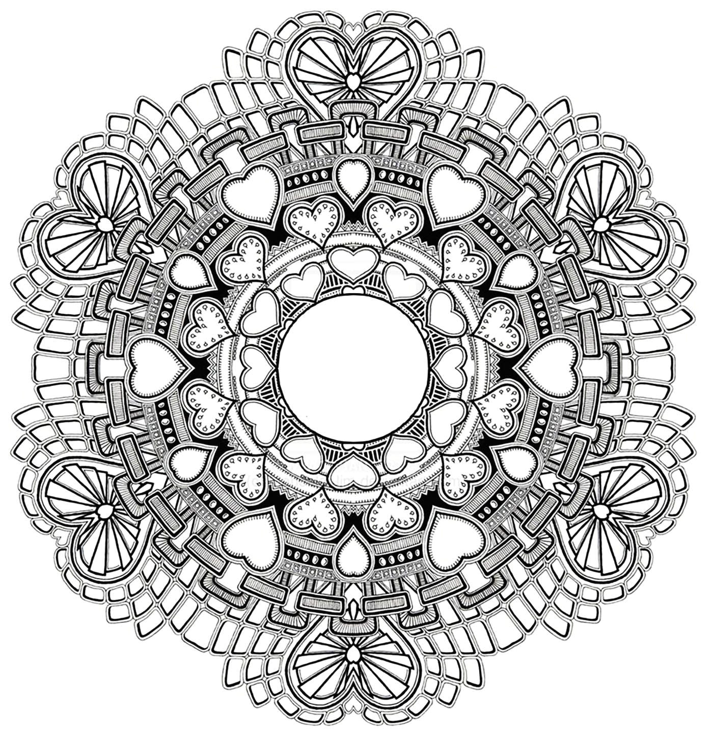 Coloriage Tres Difficile A Imprimer Voici Des Mandalas Difficiles Pour Adultes   Imprimer