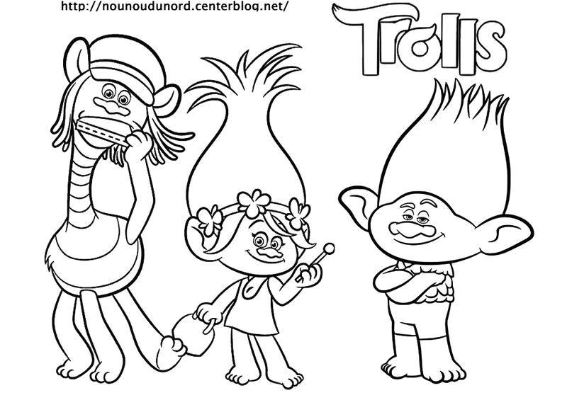 Coloriage Troll A Imprimer Coloriage A Gommettes