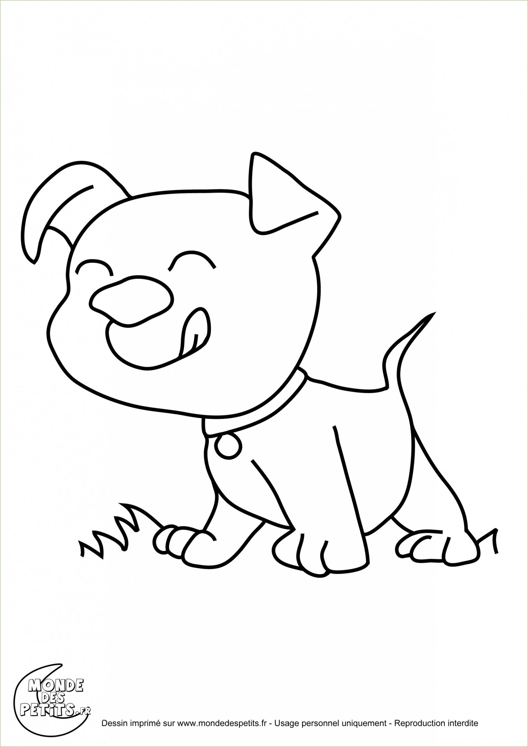 Coloriage Trop Beau A Imprimer Dessin De Chiot Trop Mignon