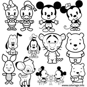 Coloriage Tsum Tsum Gratuit Coloriage Disney Cuties Tsum Tsum Dessin à Imprimer