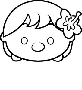 Coloriage Tsum Tsum Gratuit Coloriage Tsum Tsum Ariel à Imprimer