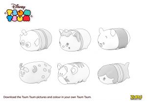 Coloriage Tsum Tsum Gratuit 【meilleur Pour Les Enfants 】 Coloriage Tsum Tsum à