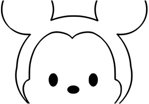 Coloriage Tsum Tsum Mickey Coloriage Mickey En Hiver sous La Neige Imprimer Avec Et