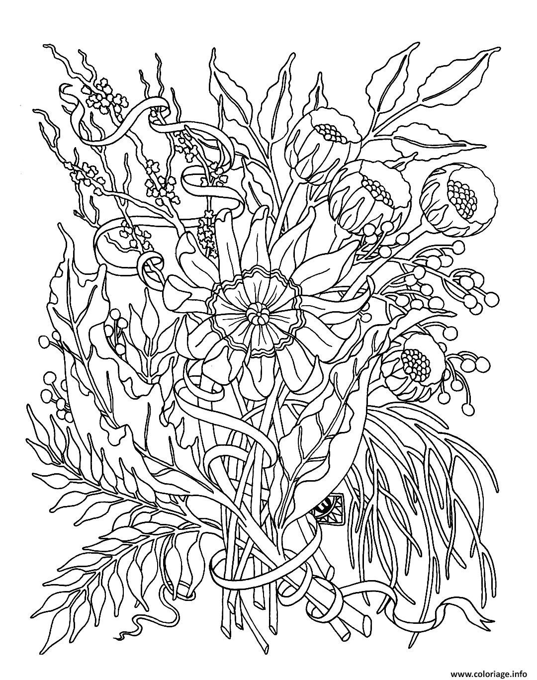 Coloriage Tulipe à Imprimer Dessin Facile Fleur Exotique