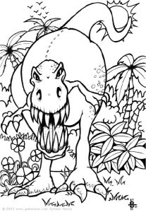 Coloriage Tyrannosaure En Ligne 20 Dessins De Coloriage Dinosaure En Ligne Gratuit à Imprimer
