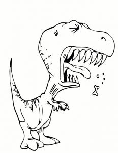 Coloriage Tyrannosaure En Ligne Coloriage Le Dinosaure Drôle Dessin Gratuit à Imprimer