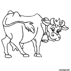 Coloriage Vache à Imprimer Gratuit Coloriage Vache Jecolorie