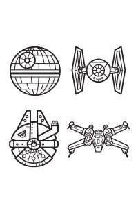 Coloriage Vaisseau Star Wars Coloriages Star Wars Saga
