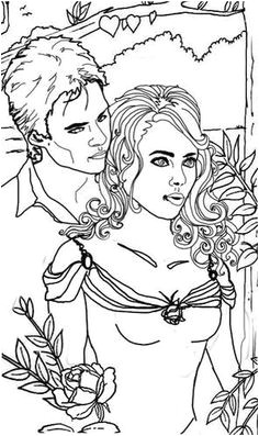 Coloriage Vampire Diaries A Imprimer 45 Meilleures Images Du Tableau Coloriage Art Thérapie