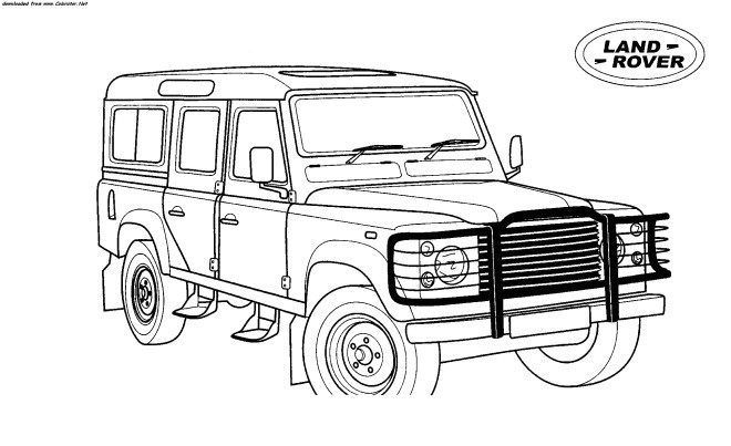 Coloriage Voiture 4 4 Coloriage 4 X 4 Land Rover Dessin Gratuit à Imprimer