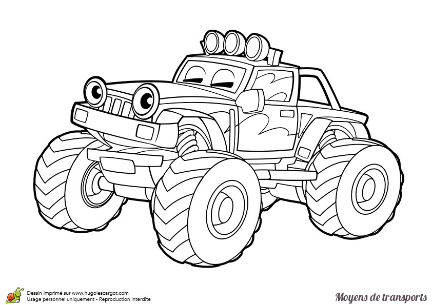 Coloriage Voiture 4 4 Coloriage 4 X 4 Les Beaux Dessins De Transport à