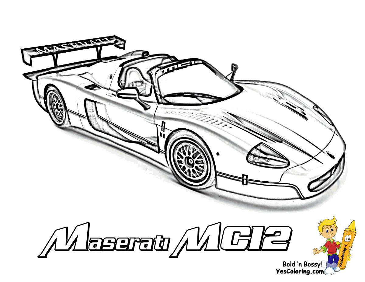 Coloriage Voitures A Imprimer 10 Coloriage Voiture Course Imprimer