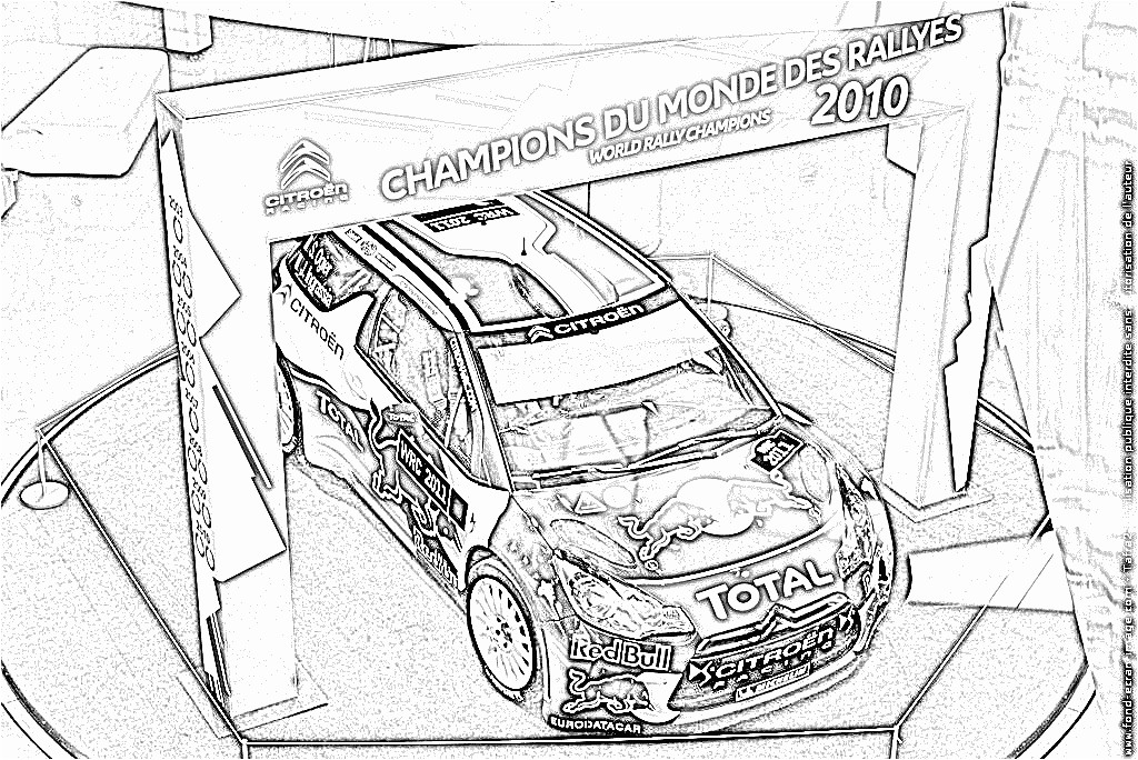 Coloriage Voitures De Rallye Coloriage De Voiture De Rallye A Imprimer Voitures