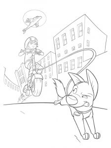 Coloriage Volt Le Chien Coloriage Volt tombe Dans Le Carton Lgant Dessin A Colorier