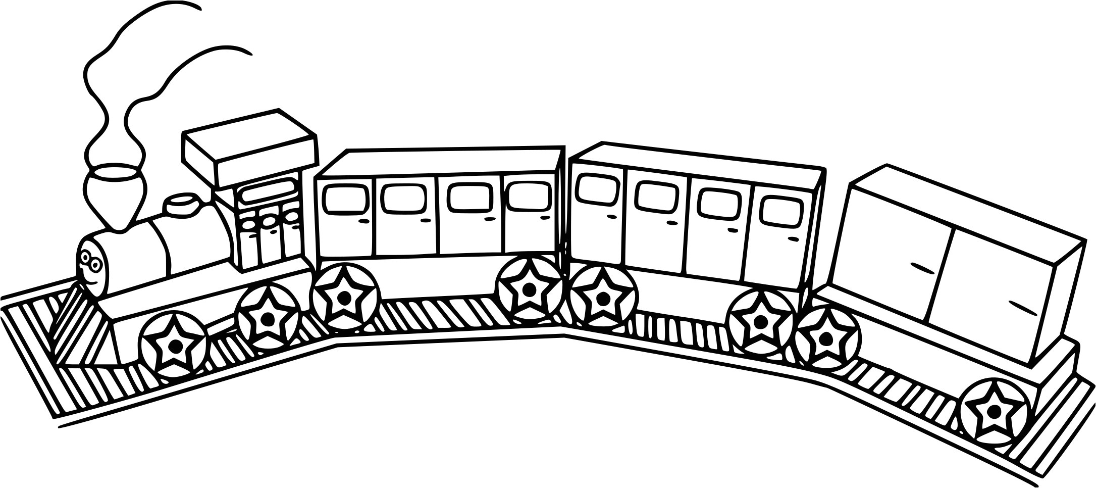 Coloriage Wagon De Train Coloriage Train Et Wagon à Imprimer Sur Coloriages Fo