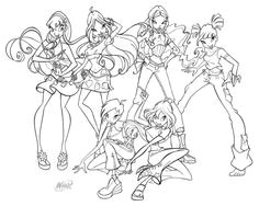 Coloriage Winx A Imprimer Saison 4 Die 13 Besten Bilder Von Winx Club