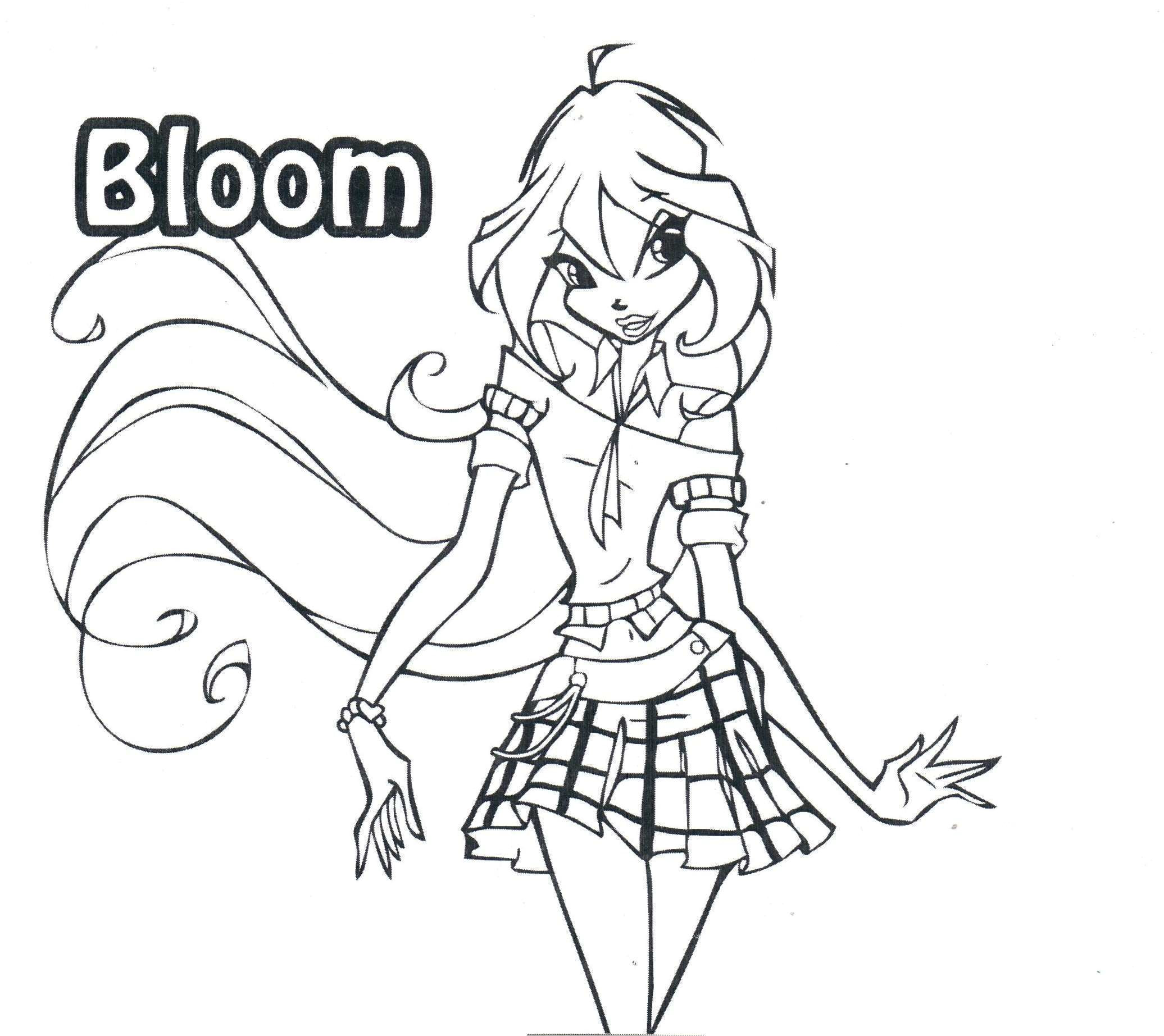 Coloriage Winx Club Enchantix Coloriage De Winx Bloomix A Imprimer