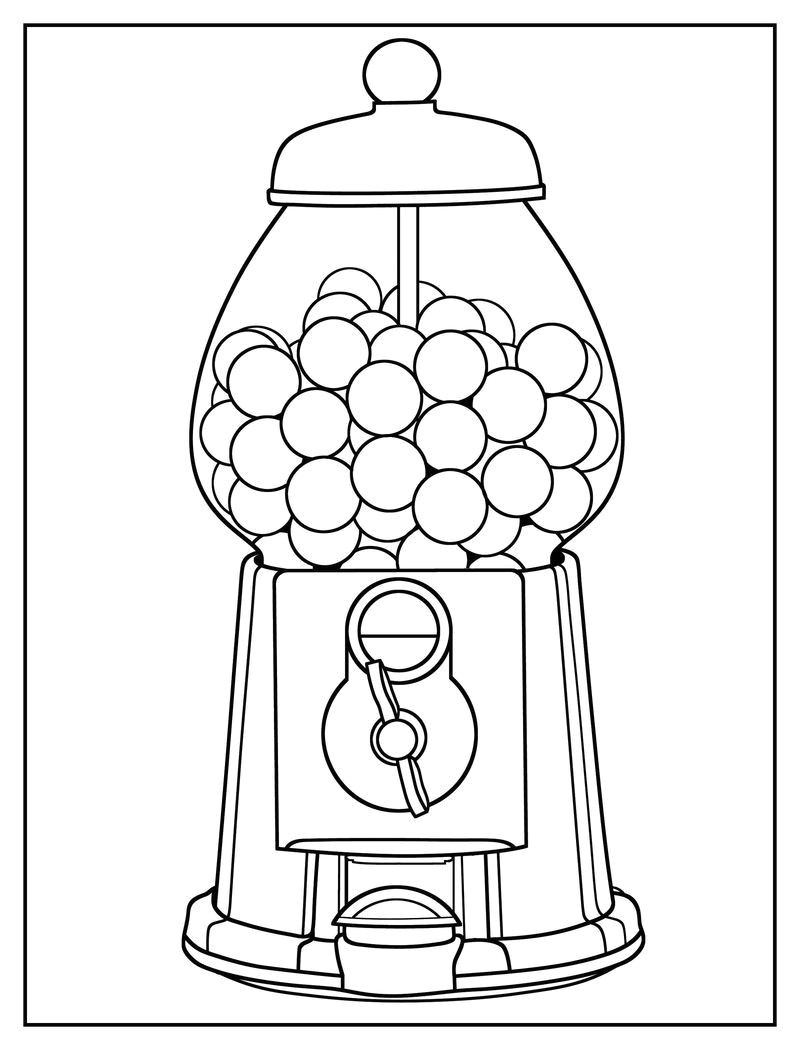 Coloriage Zack Et Quack Gumball Machine Coloring Page Easy Also See the Category to