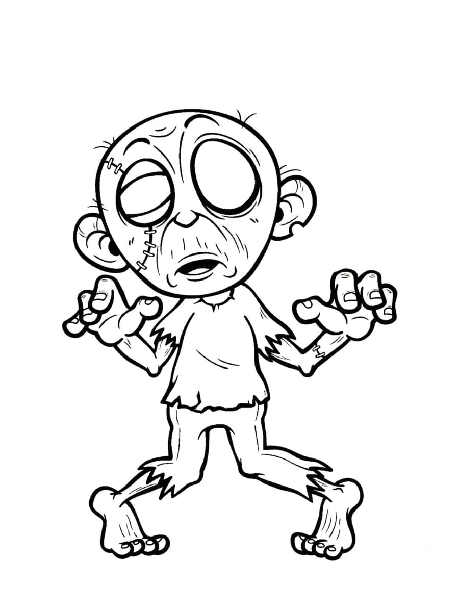 Coloriage Zombie à Imprimer Coloriage Zombie Des Coloriages à Imprimer Gratuitement