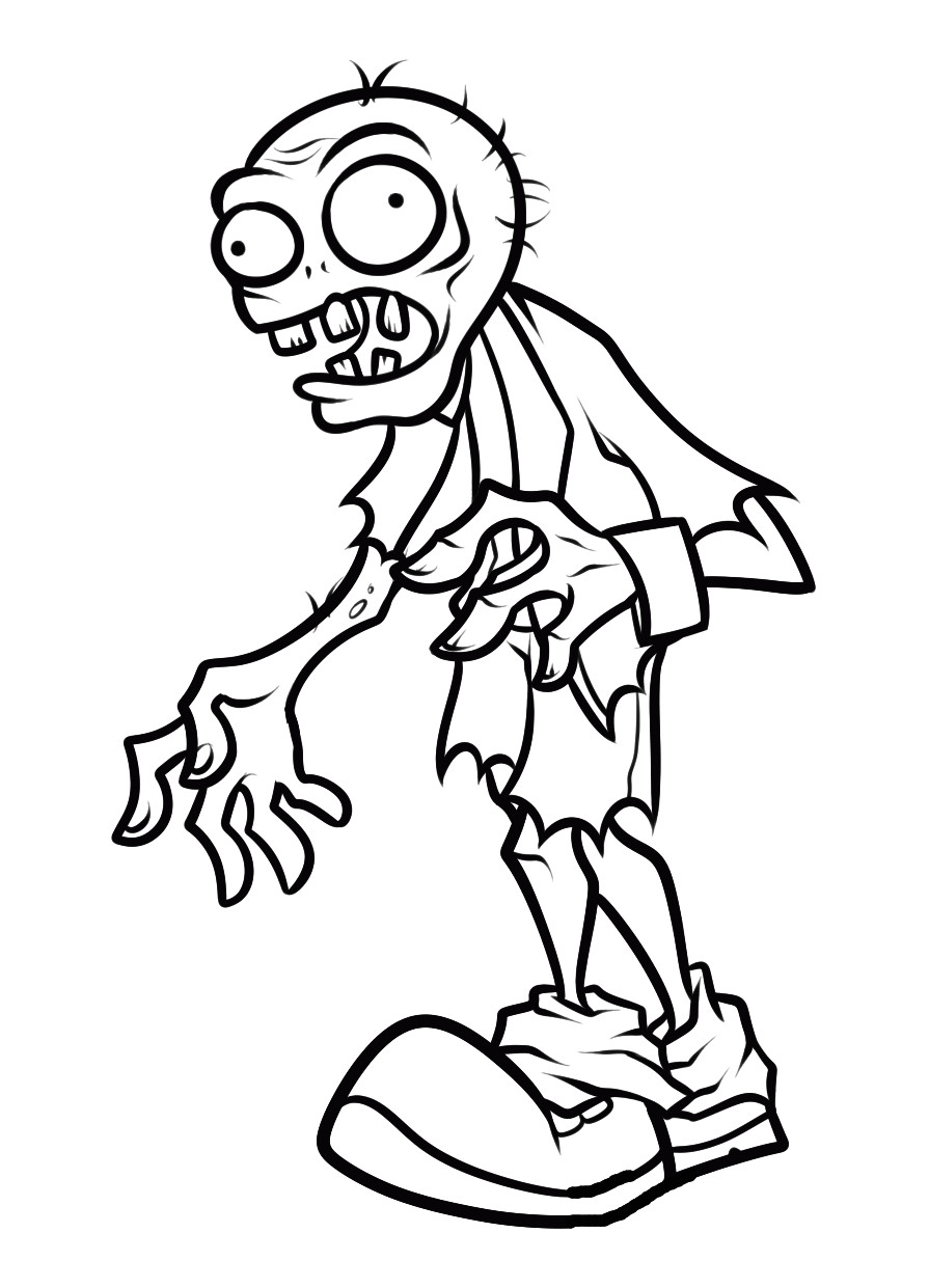Coloriage Zombie à Imprimer Plants Vs Zombies Coloring Pages Sketch Coloring Page