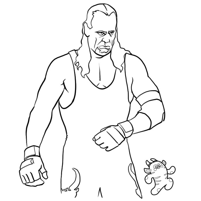 Coloriages Catcheurs A Imprimer John Cena Easy Coloring Pages