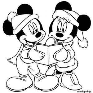 Coloriages De Noel Disney Coloriage Noel Disney Mickey Dessin
