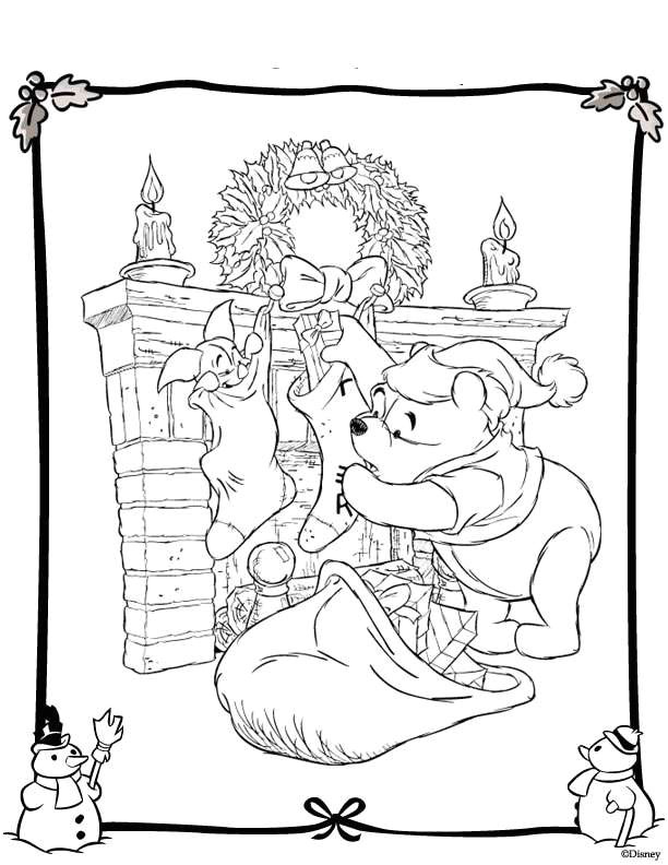 Coloriages De Noel Disney Dessin A Colorier De Noel Disney