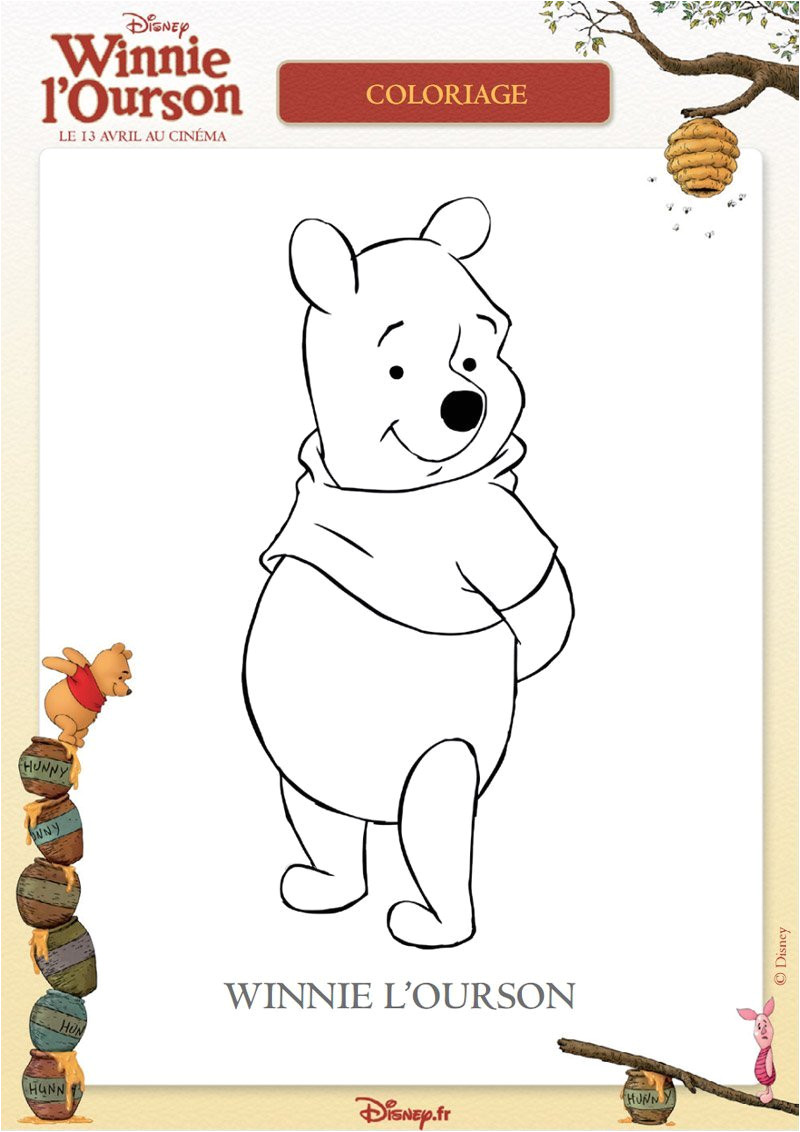 Coloriages Dessin Animé à Imprimer Coloriage Winnie L Ourson 5 Momes