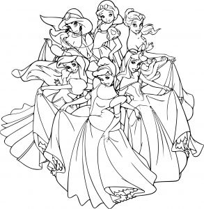 Coloriages Disney à Imprimer Unique Coloriage Disney Princesses