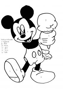 Coloriages Mickey Gratuits Imprimer Coloriages à Imprimer Mickey Mouse Numéro 8443