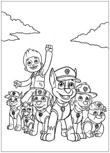 Coloriages Pour Enfants Net Pat Patrouille Mission A Plie Coloriage Pat Patrouille