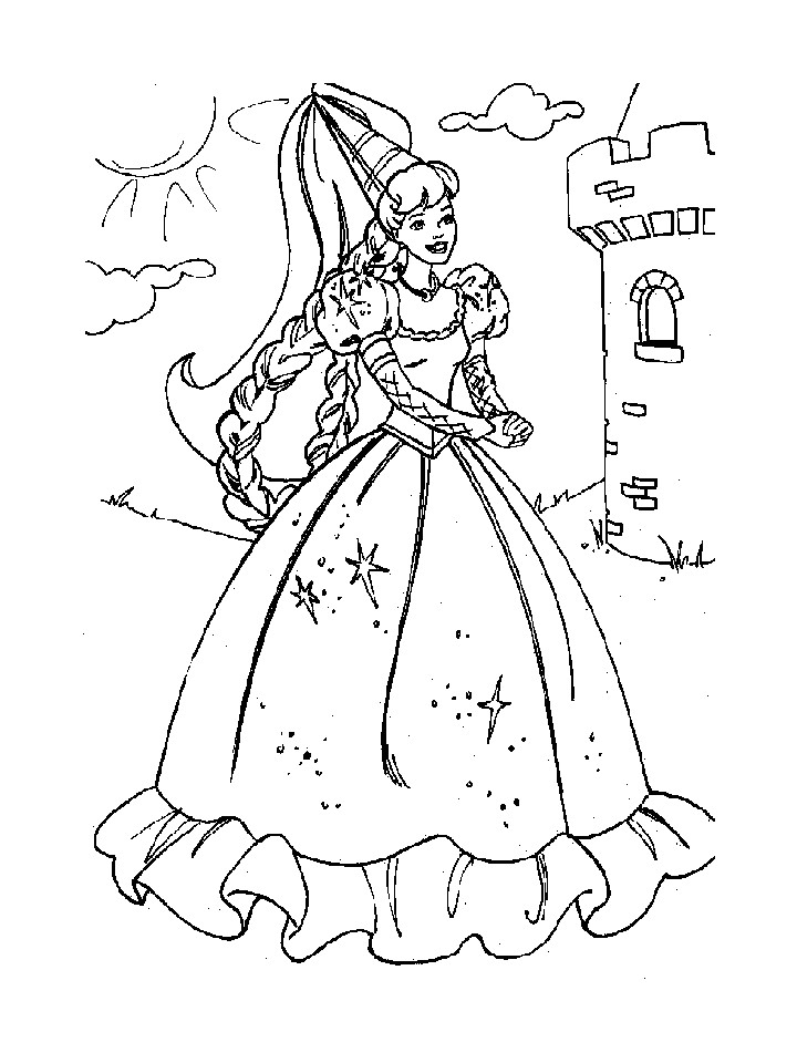 Coloriages Princesses Gratuits à Imprimer Coloriage204 Coloriage De Princesse à Imprimer Gratuit