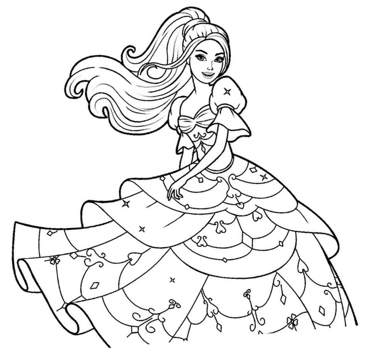 Coloriages Princesses Gratuits à Imprimer Coloriage204 Imprimer Coloriage Princesse