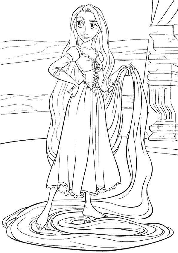 Coloriages Raiponce Disney Imprimer Dessins Gratuits à Colorier Coloriage Raiponce à Imprimer