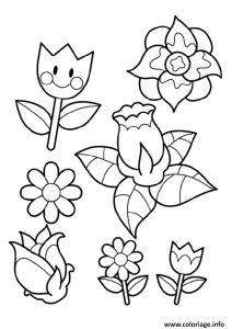 Coloriages Sur Les Fleurs Pour Enfant Coloriage Printemps Maternelle Enfant Fleurs soleil