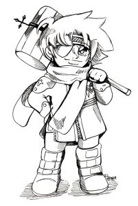 D Gray Man Coloriage D Gray Man Lavi Chibi Bw by Bastett On Deviantart