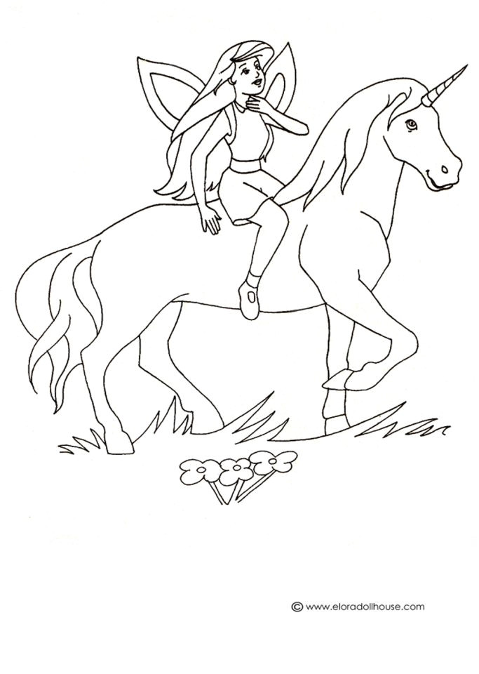 Des Coloriages De Cheval Unicorn Coloring Page Unicorn Party