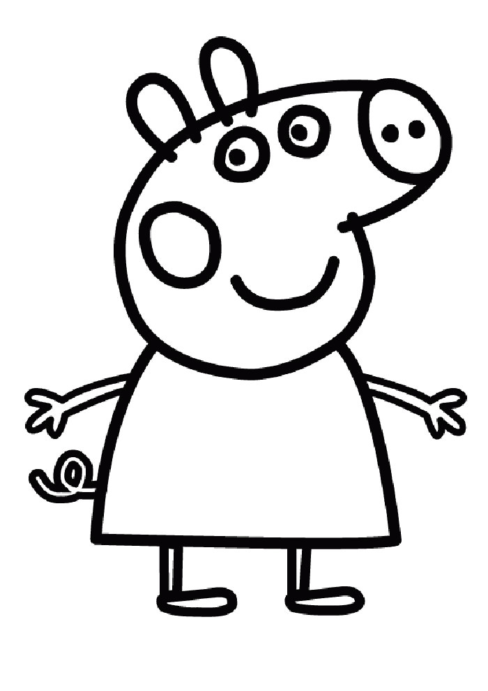 Dessin Coloriage Peppa Pig Printables