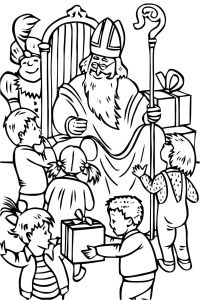 Dessin Coloriage Saint Nicolas 32 Dessins De Coloriage Saint Nicolas à Imprimer