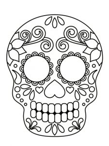Dessin Coloriage Tete De Mort Coloriage Tªte De Mort Mexicaine 20 Dessins   Imprimer