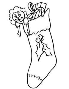 Dessin Couronne De Noel Coloriage Coloriage Bas De Noël à Imprimer Gratuitement