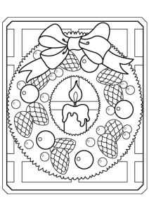 Dessin Couronne De Noel Coloriage Coloriage Bougie Couronne Noel Dessin Gratuit à Imprimer