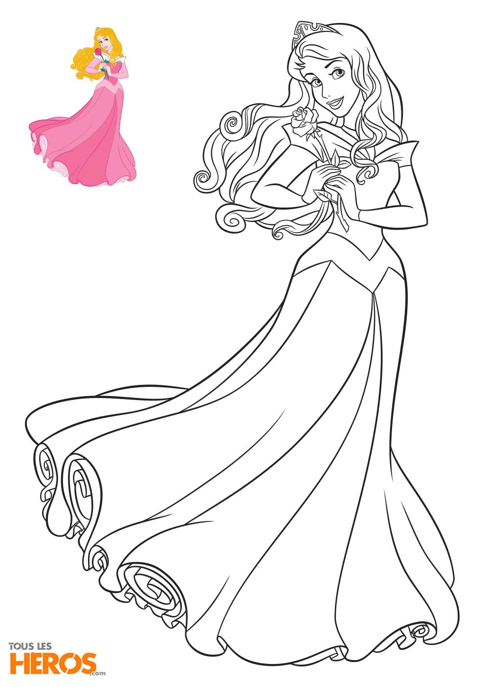 Dessin De Coloriage Princesse Modele Dessin Princesse Facile