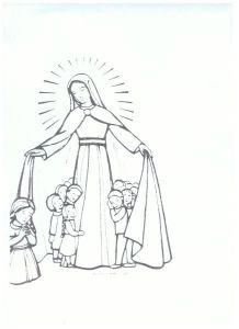 Dessin Vierge Marie Coloriage Coloriages Et Dessins D Enfants Virgen Maria