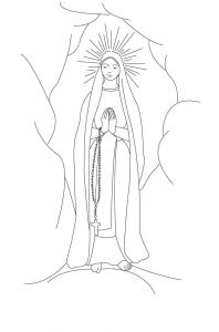 Dessin Vierge Marie Coloriage Pin De Ferreira Em Ste Vierge
