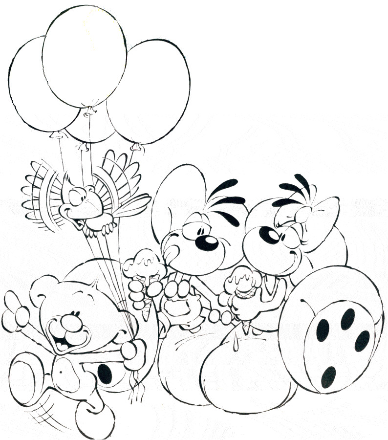 Diddl Et Diddlina Coloriage Coloriage Diddl Et Diddlina