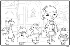 Docteur La Peluche Coloriage A Imprimer 90 Meilleures Images Du Tableau Docteur La Peluche