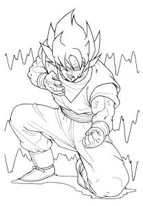 Dragon Ball Z Gt Coloriage Dessin A Colorier De Dragon Ball Z